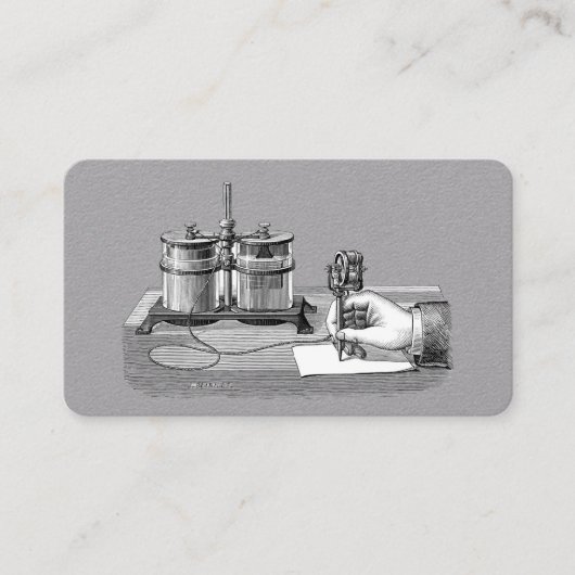 アンティークスチームパンク作家エジソン 名刺 (正面)