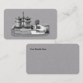 アンティークスチームパンク作家エジソン 名刺