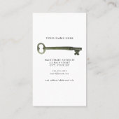 アンティークストアスケルトン鍵 名刺 (裏面)