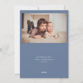 アンティークストアフロントイラストレーションブルー シーズンカード (裏面)