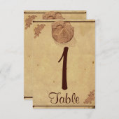 アンティークストーンバーン ポッシュウェディング テーブルナンバー (正面/裏面)