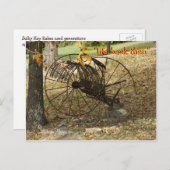 アンティークスルキー乾草レーキ葉書カスタマイズ-  ポストカード (正面/裏面)