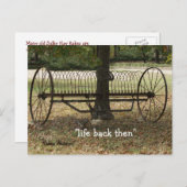 アンティークスルキー干し草はがき2カスタマイズ- ポストカード (正面/裏面)