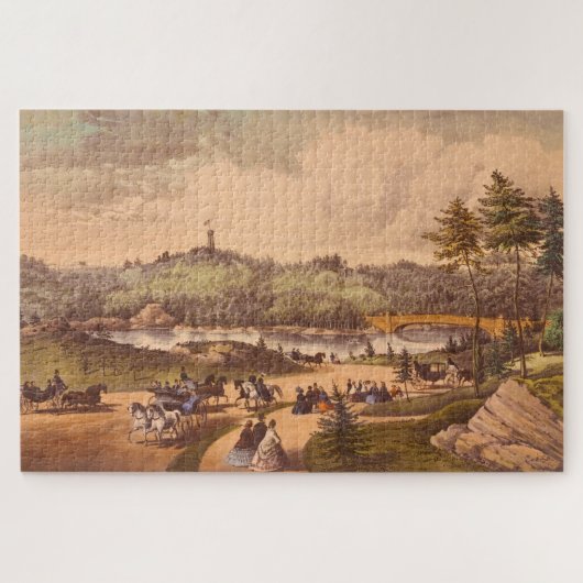 アンティークセントラルパーク#1 ジグソーパズル (横)