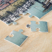 アンティークセントルイスの空中地図ミズーリ州,1859年 ジグソーパズル (側面)