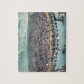 アンティークセントルイスの空中地図ミズーリ州,1859年 ジグソーパズル (縦)