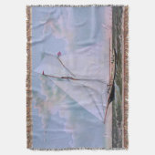 アンティークセーリングシップSloopヨットセーリングボート海 スローブランケット (正面縦)