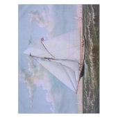 アンティークセーリングシップSloopヨットセーリングボート海 テーブルクロス (正面)