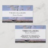 アンティークセーリングシップSloopヨットセーリングボート海 名刺 (正面/裏面)