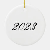 アンティークタイガー猫 セラミックオーナメント (裏面)