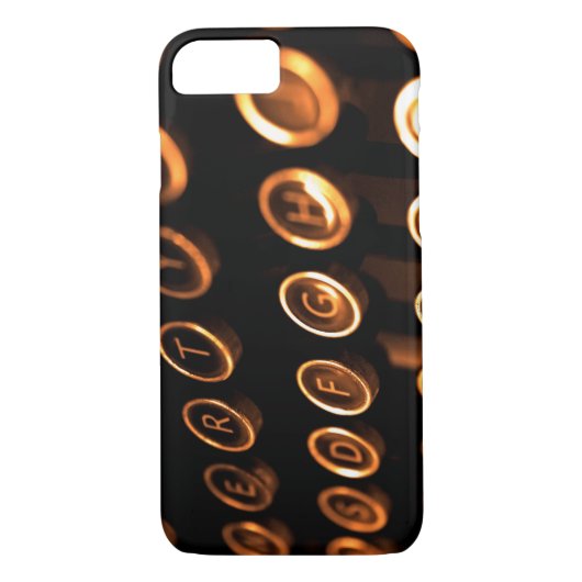 アンティークタイプライターのキー Case-Mate iPhoneケース (裏面)