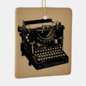 アンティークタイプライターファッションド古いタイプライター セラミックオーナメント (右)