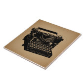 アンティークタイプライターファッションド古いタイプライター タイル (側面)