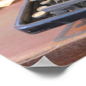 アンティークタイプライターポスター ポスター (角)