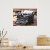 アンティークタイプライターポスター ポスター (キッチン)