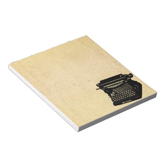 アンティークタイプライターヴィンテージ写真 ノートパッド (アングル)