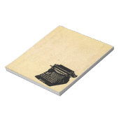 アンティークタイプライターヴィンテージ写真 ノートパッド (回転)