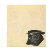アンティークタイプライターヴィンテージ写真 ノートパッド (正面)