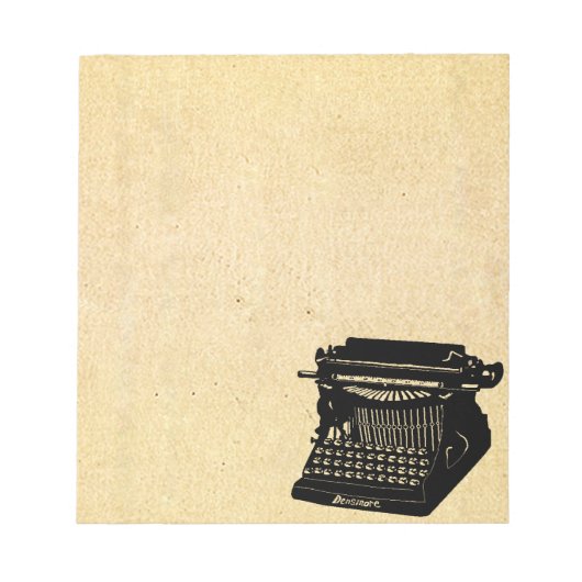 アンティークタイプライターヴィンテージ写真 ノートパッド (正面)