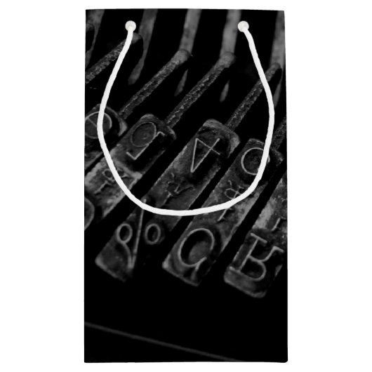 アンティークタイプライター抱き枕 スモールペーパーバッグ (裏面)