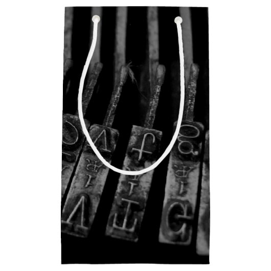 アンティークタイプライター抱き枕 スモールペーパーバッグ (正面)