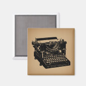 アンティークタイプライター旧タイプライターファッションドー マグネット (正面/裏面)
