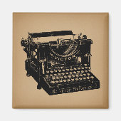 アンティークタイプライター旧タイプライターファッションドー マグネット (正面)