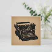 アンティークタイプライター旧タイプライターファッションドー 招待状 (スタンド正面)