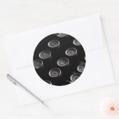 アンティークタイプライター鍵 ラウンドシール (封筒)