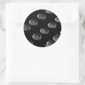 アンティークタイプライター鍵 ラウンドシール (バッグ)