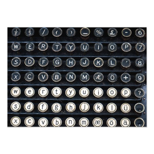 アンティークタイプライター フォトプリント            (正面)