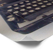 アンティークタイプライター ポスター (角)