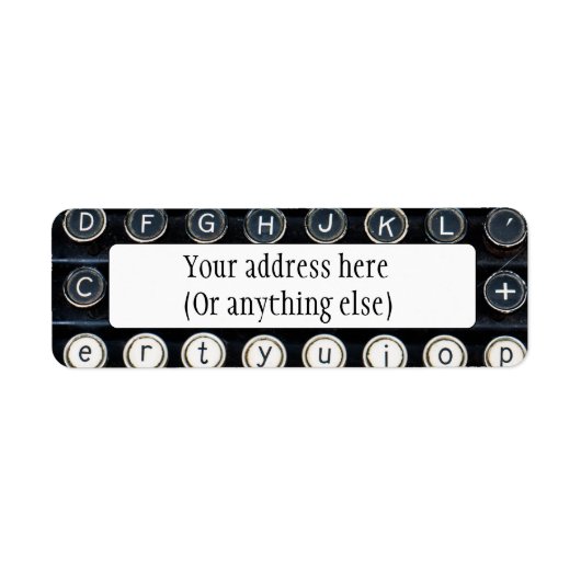 アンティークタイプライター ラベル (正面)