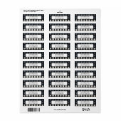 アンティークタイプライター ラベル (フルシート)