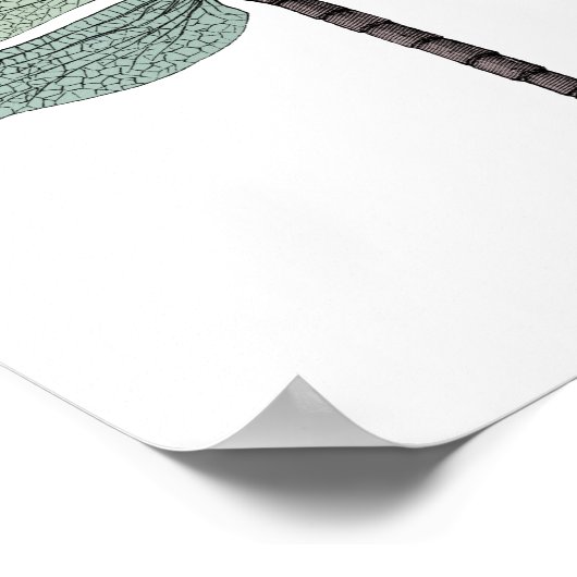 アンティークタイポグラフィヴィンテージトンフライスケッチ ポスター (角)