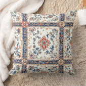 アンティークタイル模様継目無枕 クッション (ブランケット)