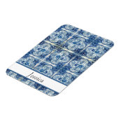 アンティークタイル(Delft Blue)カスタマイズ可能 マグネット (左側)