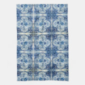 アンティークタイルinデルフトブルー キッチンタオル (縦)
