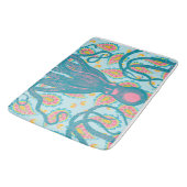 アンティークタコオンブルーペイズリー バスマット (アングル)