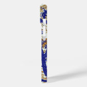 アンティークタコオンブルー金ゴールドフローラ Case-Mate iPhoneケース (裏面 / 左)