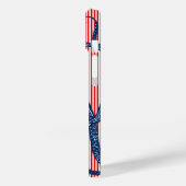 アンティークタコオンレッドホワイトストライプズ Case-Mate iPhoneケース (裏面 / 左)