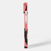 アンティークタコオンレッドホワイトストライプズ Case-Mate iPhoneケース (裏面 / 左)