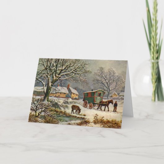 アンティークタックデザインクリスマスカード シーズンカード (正面)