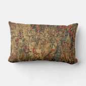 アンティークタペストリー風クッション ランバークッション (裏面)