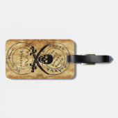アンティークタリスマン/パイレーツトレジャーマップパーチメント ラゲッジタグ (裏面横)