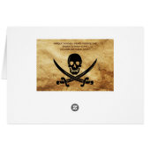 アンティークタリスマン/パイレーツトレジャーマップワックスシール (裏面横)