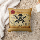 アンティークタリスマン/パイレーツトレジャーマップワックスシール クッション (ブランケット)