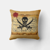 アンティークタリスマン/パイレーツトレジャーマップワックスシール クッション (裏面)