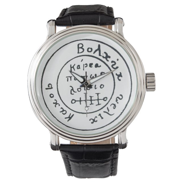 アンティークタリスマン/パイレーツトレジャーマップ 腕時計 (正面)