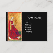 アンティークタロッツクイーンズオブカップブラックモノグラム 名刺 (正面)